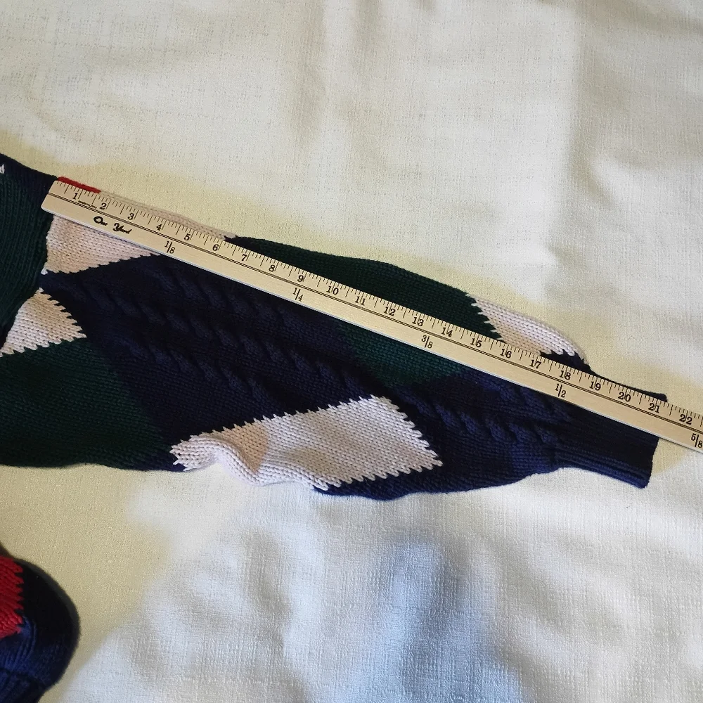 VTG Boston Traders 100% Cotton Knit Sweater large Made in India W/ Flaws. This - Picture 15 of 15